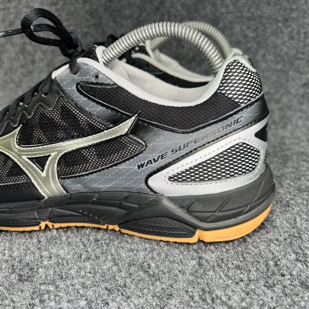 Mizuno Wave Supersonic Volleyball Shoes Women's Size 8.5 Black Athletic Sneakers